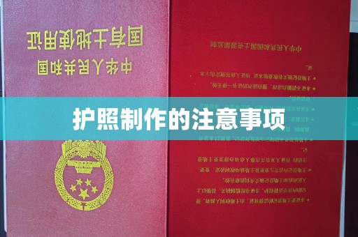正阳护照制作的注意事项