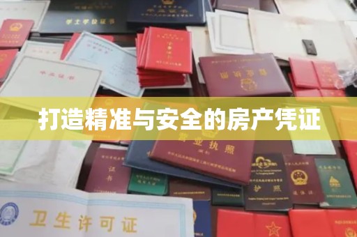 莲花打造精准与安全的房产凭证